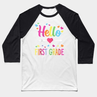 Heo 1st Grade Back To Schoo First Grade Teachers Students Ragan Baseba Tee Baseball T-Shirt